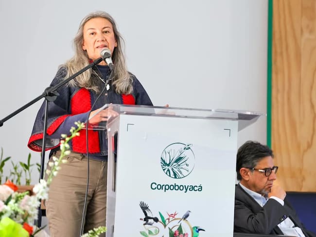 La viceministra de Ordenamiento Ambiental del Territorio, Lilia Tatiana Roa Avendaño, fue invitada a la celebración de los 30 años de Corpoboyacá / Foto: Suministrada.