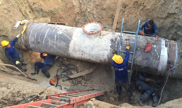 El daño se registró en una tubería de conducción de 42 pulgadas.