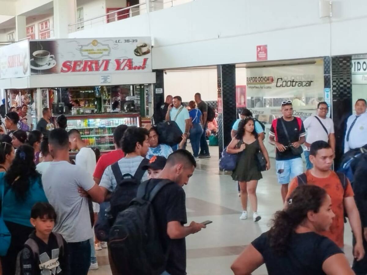 Más de 60 mil pasajeros viajaron por la Terminal de Trasporte de Santa Marta