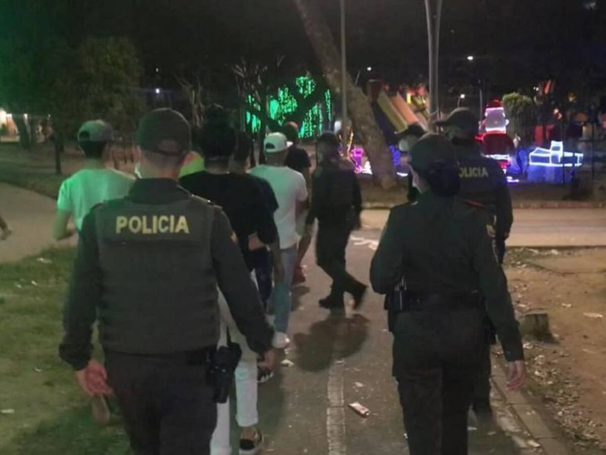 Policía se tomó parques de Bucaramanga