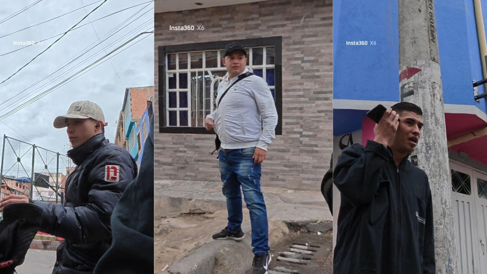 Hombres identificados por la cámara que tenía la víctima del robo en Soacha