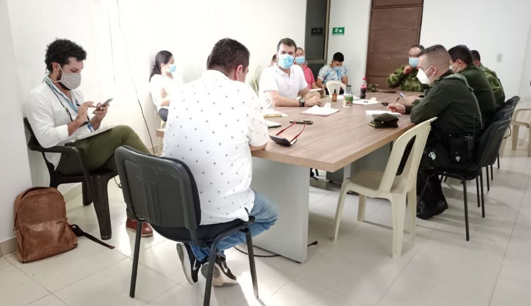 Consejo de seguridad, en san Vicente del Caguán analiza orden público en jornada electoral.