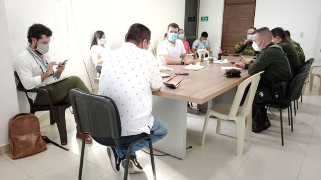 Consejo de seguridad, en san Vicente del Caguán analiza orden público en jornada electoral.