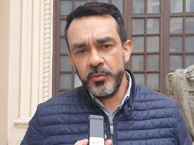 Jorge Hernán Aguirre, diputado de Caldas y vicepresidente del directorio de la Partido Liberal en el departamento: Crédito: Caracol Radio.