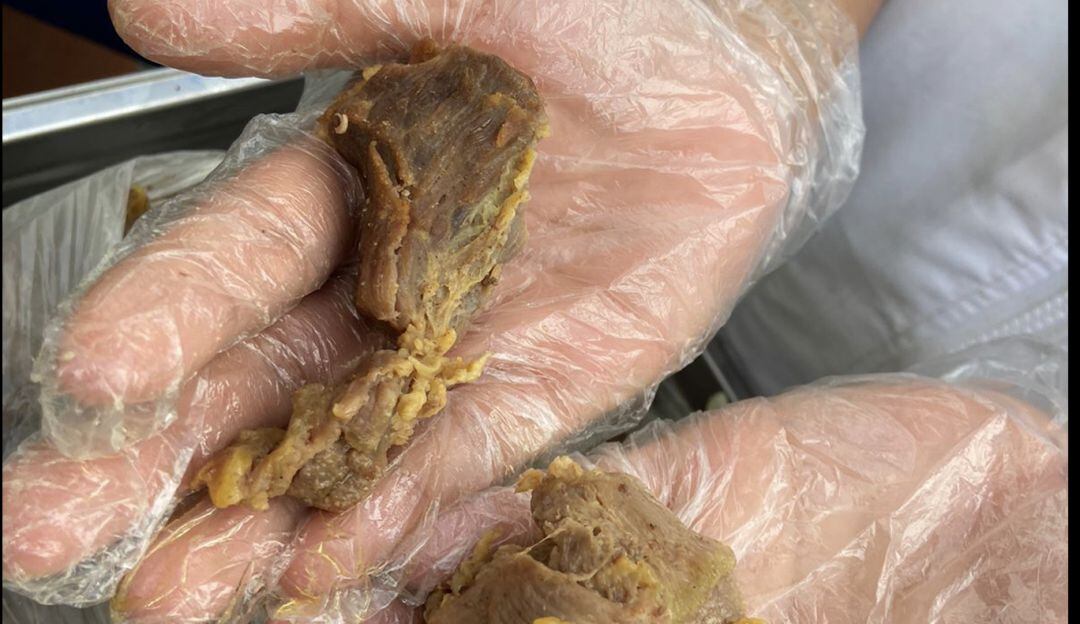 Alimentos suministrados en la carcel El Pedregal 