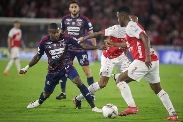 Santa Fe y Medellín empataron 0-0 en el juego de ida de la final / Colprensa.