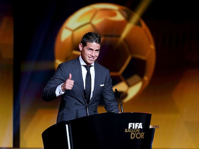 James Rodríguez en la gala del Balón de Oro 2014 / Getty Images