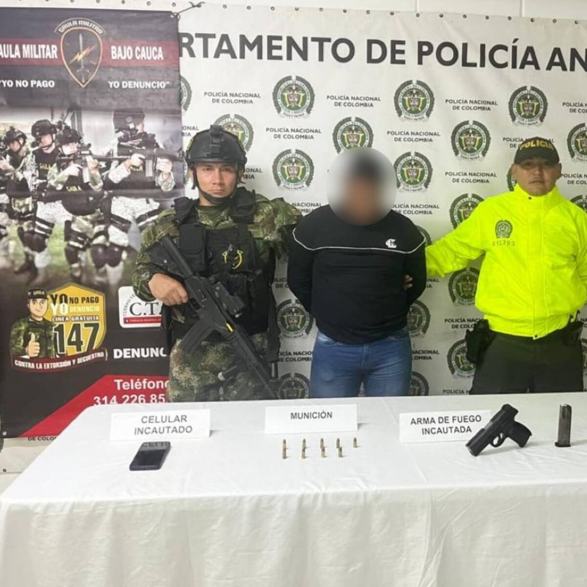 Capturado uno de los cinco más buscados de Caucasia del Clan del Golfo