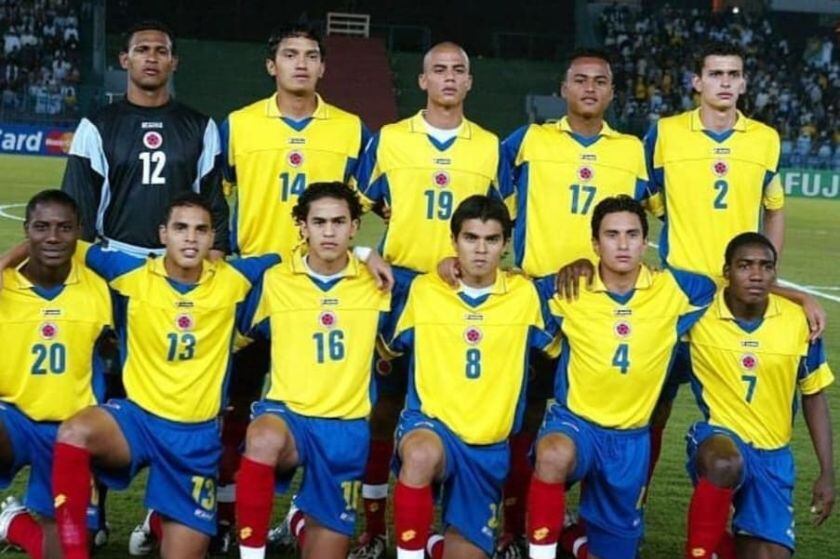 Once inicial de la Selección Colombia Sub 20 en el 2003