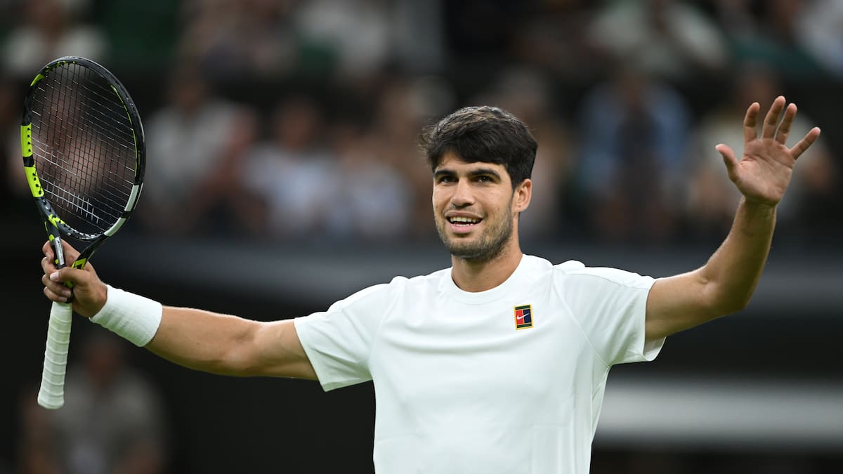 Así le fue a Carlos Alcaraz ante Rublev en Wimbledon: rompió el récord de victorias en su carrera