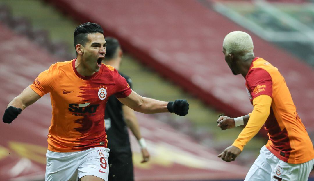 Falcao celera su sexta anotación con el Galatasaray esta temporada.