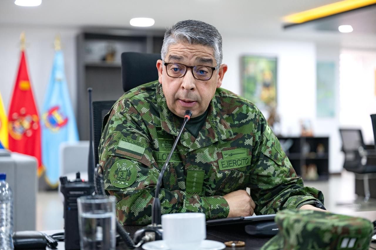 El general Hugo López. Foto: Ejército Nacional
