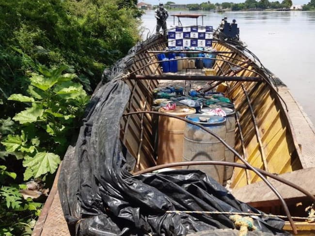 Armada incautó insumos para el procesamiento de cocaína en Bolívar