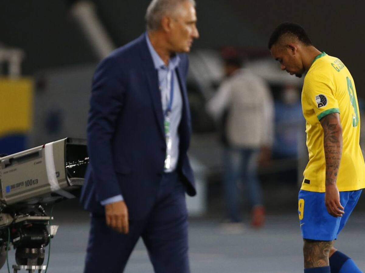 La impresionante patada de Gabriel Jesus a Mena en Copa América