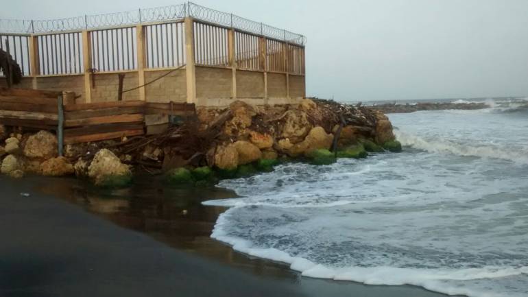 Cierre de playas en Puerto Colombia, Atlántico por fuertes vientos.