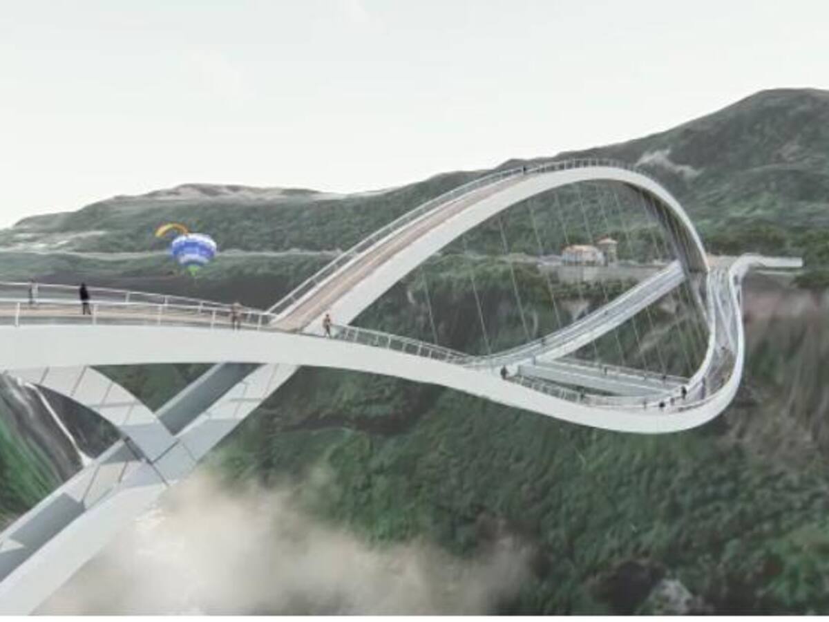 Puente en Salto del Tequendama: alcalde de Soacha se compromete a terminar la obra antes del fin de su mandato