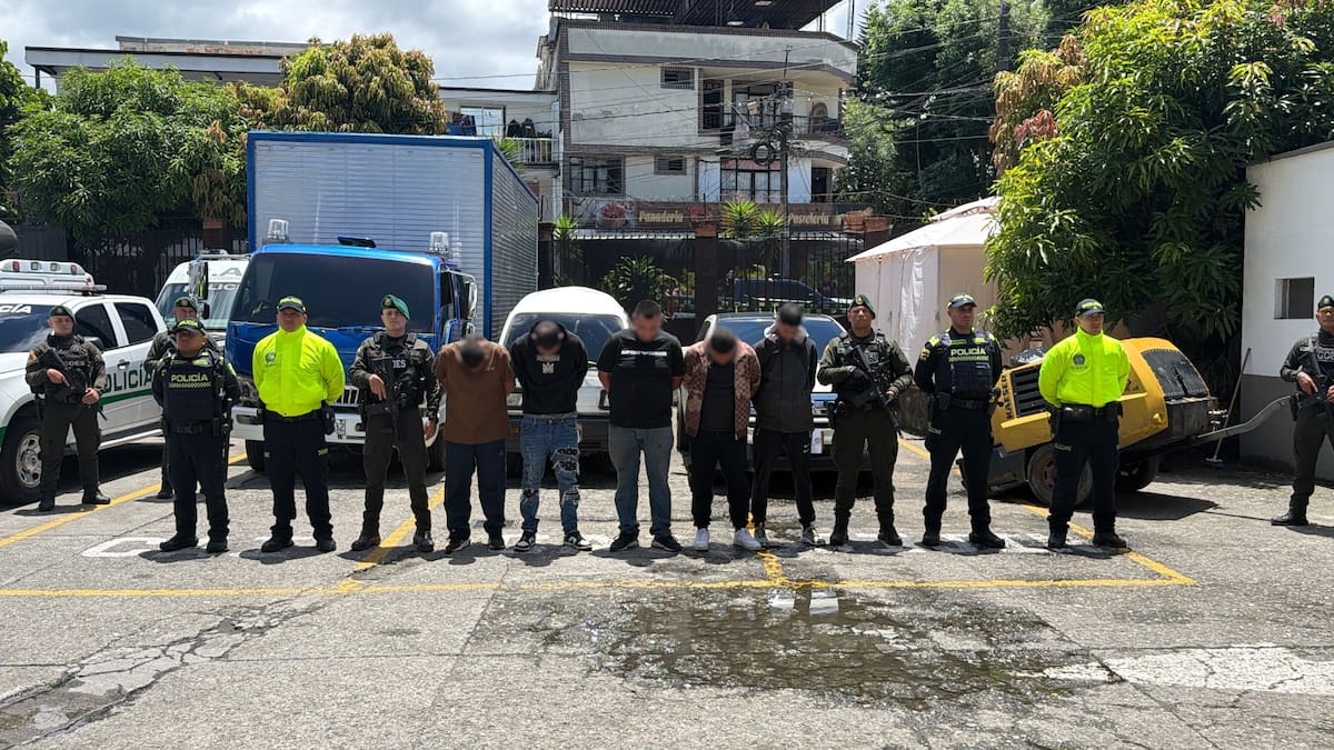 Cayeron cinco señalados de robar maquinaria industrial avaluada en $200 millones en Risaralda