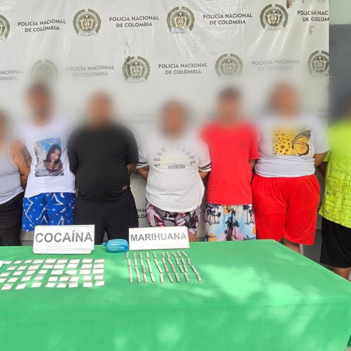 Ocho capturados del ‘Combo de la 14’ por tráfico de drogas en el barrio La Luz de Barranquilla