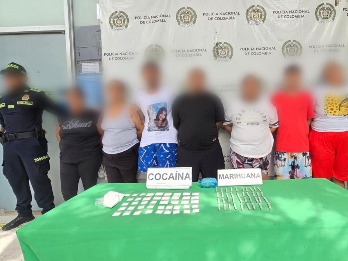 Ocho capturados del ‘Combo de la 14’ por tráfico de drogas en el barrio La Luz de Barranquilla
