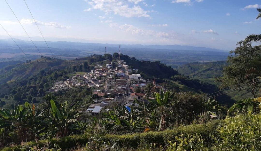 Desde el mirador del Quindío, el municipio de Buenavista