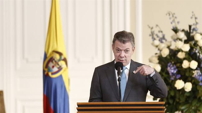 El presidente Juan Manuel Santos. Foto: Colprensa