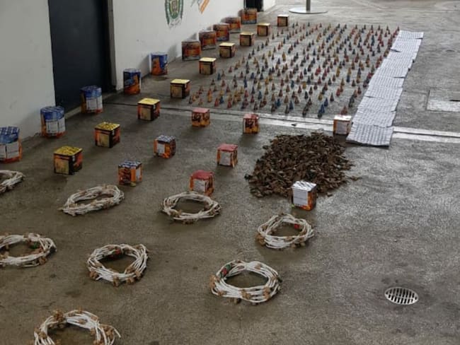 Incautan 110 kilos de pólvora en la Terminal del Norte de Medellín