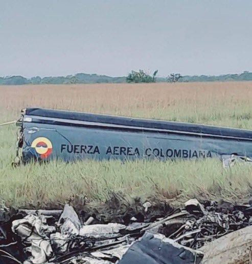 Helicóptero de la Fuerza Aérea accidentado en Vichada