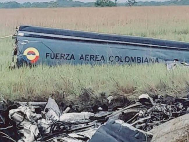 Helicóptero de la Fuerza Aérea accidentado en Vichada