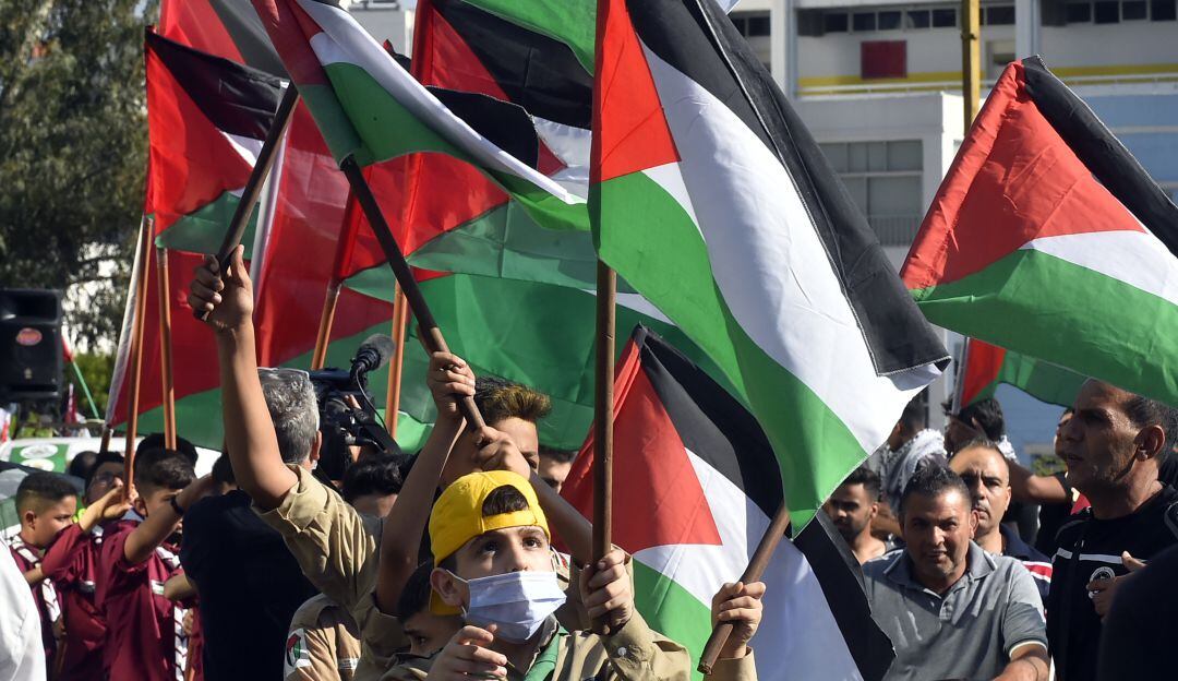 Manifestaciones a favor de los palestinos