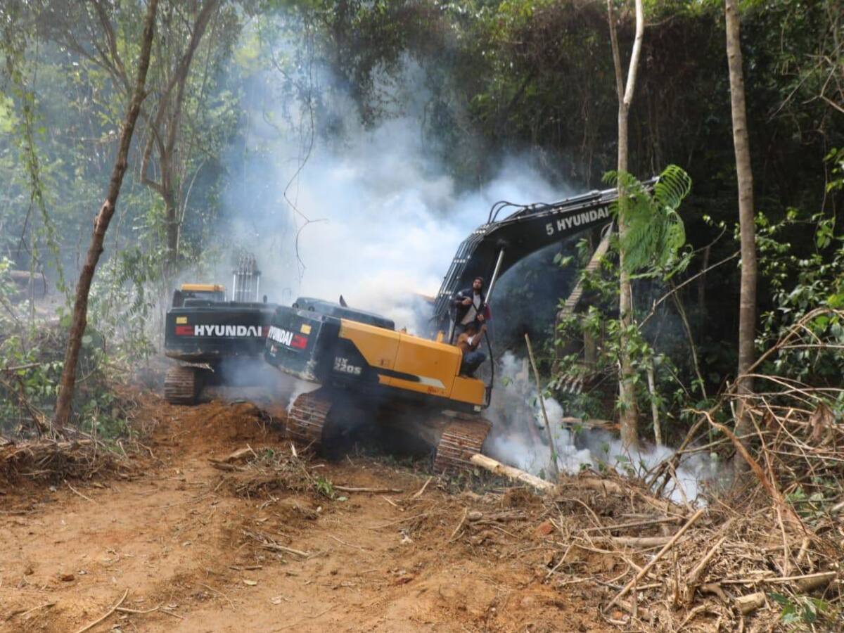 Reportan primeros operativos contra maquinaria amarilla en Porce III. Mineros locales se defienden