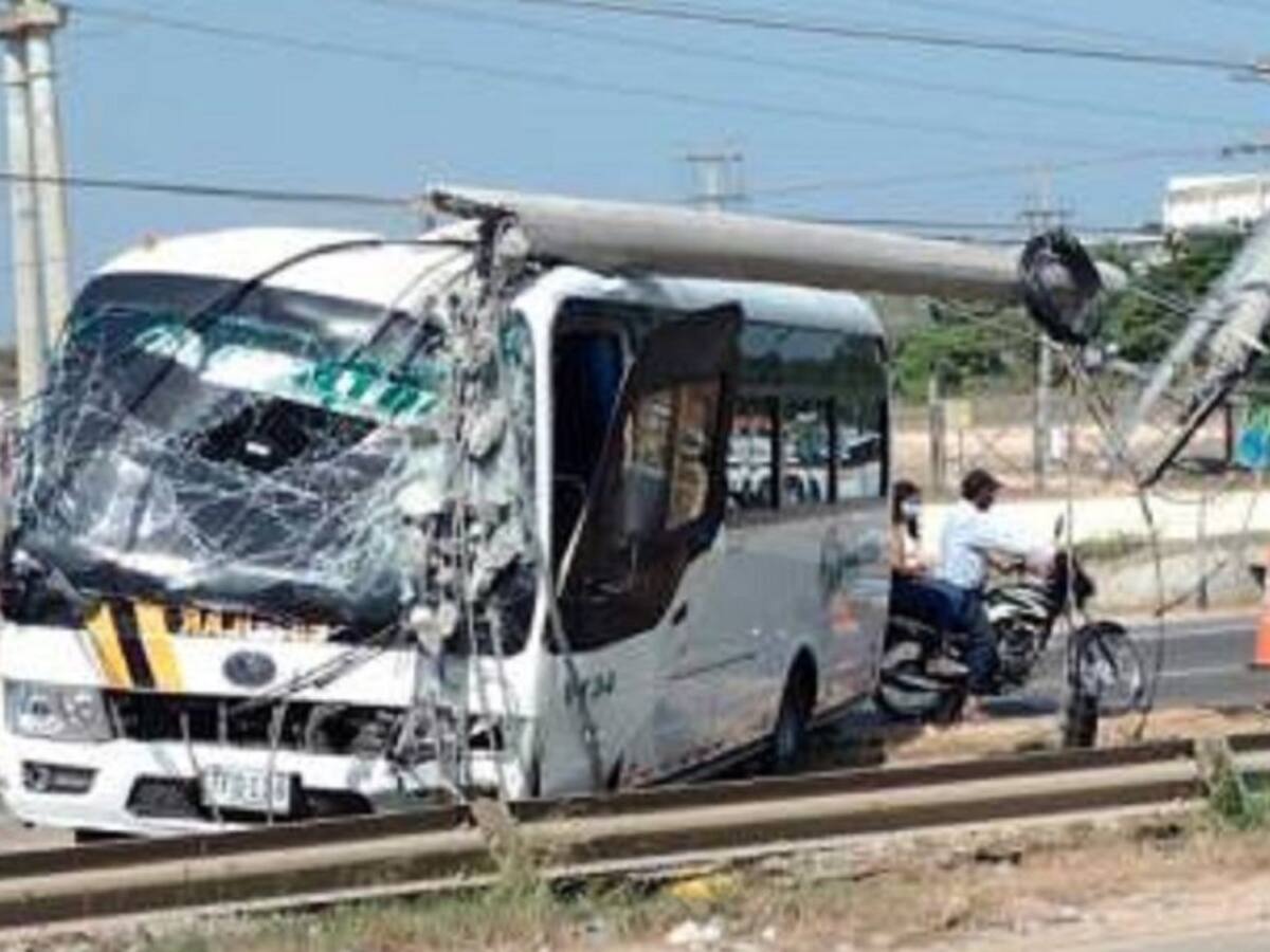 Un herido deja accidente de tránsito en la zona industrial de Cartagena