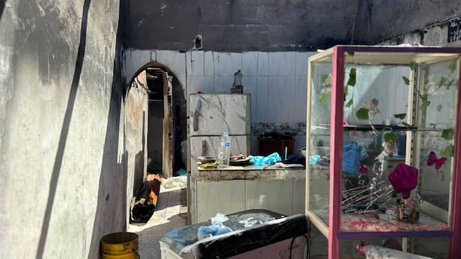Así quedó la vivienda en La Candelaria. // Caracol Radio Cartagena