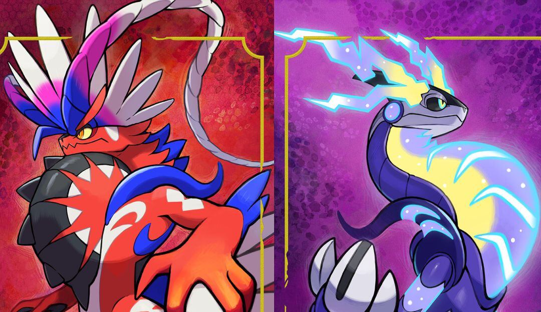 Caratula en español de Pokémon Escarlata y Púrpura.