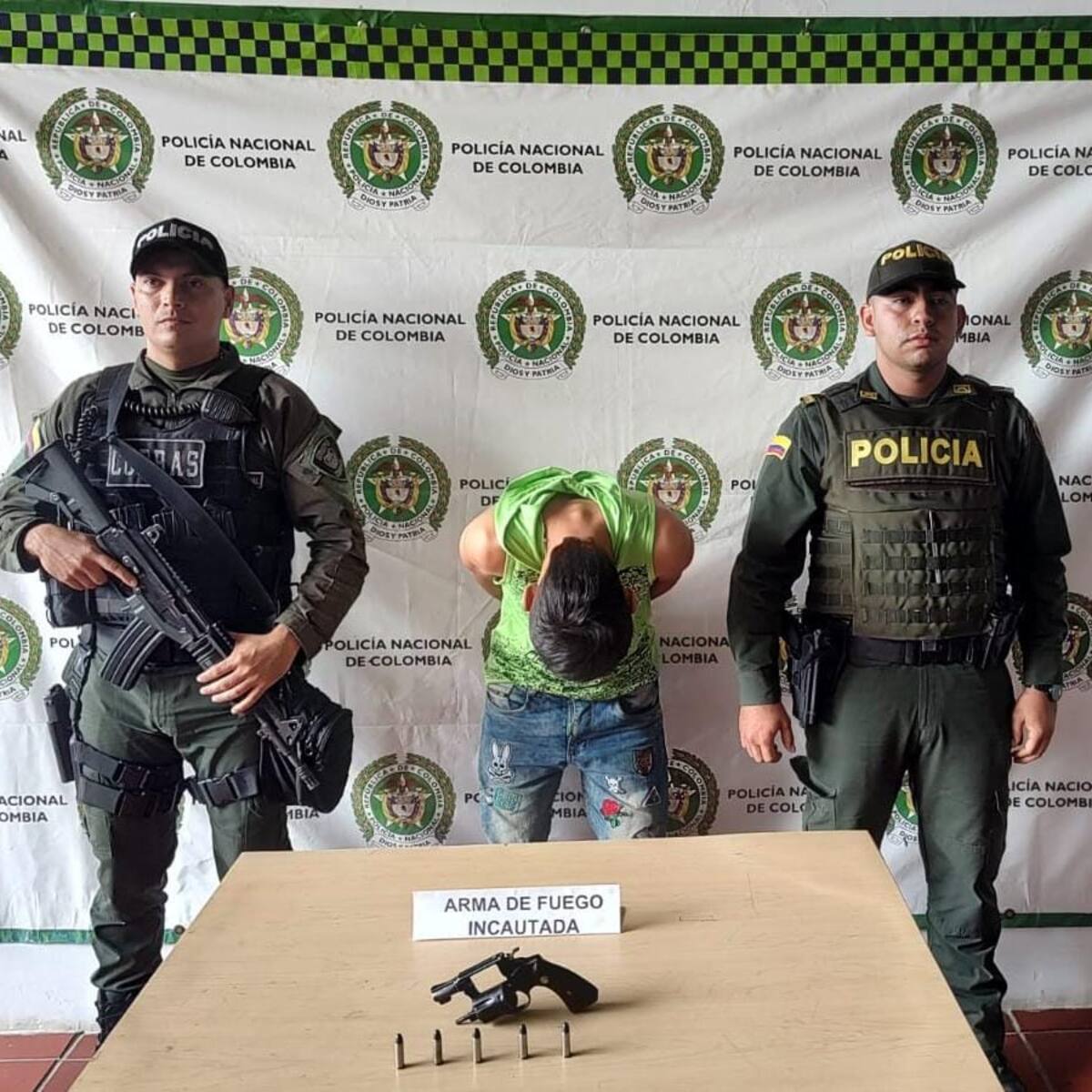 Con arma de fuego sin documentos fue capturado un hombre en el Huila