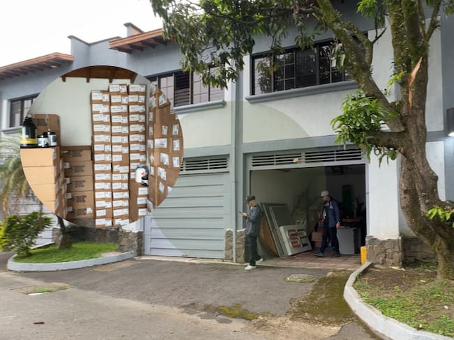 Empresa intervenida por la venta de presuntos productos fraudulentos - foto alcaldía de La Estrella