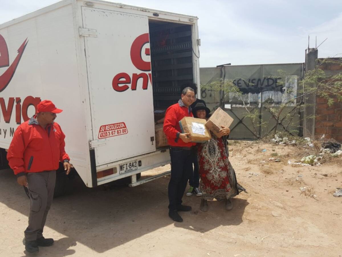 Así se vivió la entrega de la donaton por los niños de La Guajira