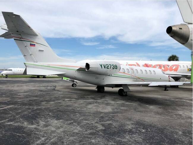 Una de las aeronaves pertenecientes a PDVSA que está sancionada por el Departamento del Tesoro de los Estados Unidos.
(Foto: Departamento del Tesoro de los Estados Unidos )