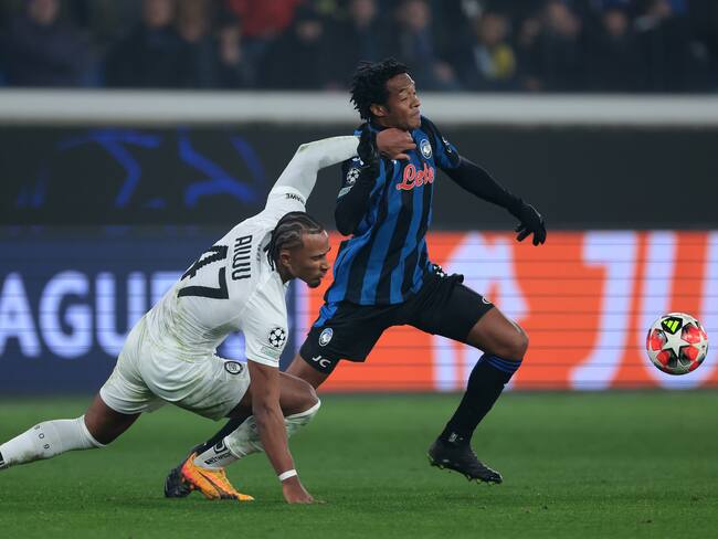 JANUARY 21: Juan Cuadrado of Atalanta vs. SK Sturm Graz. UEFA Champions League 2024/25 (Photo by Jonathan Moscrop/Getty Images)