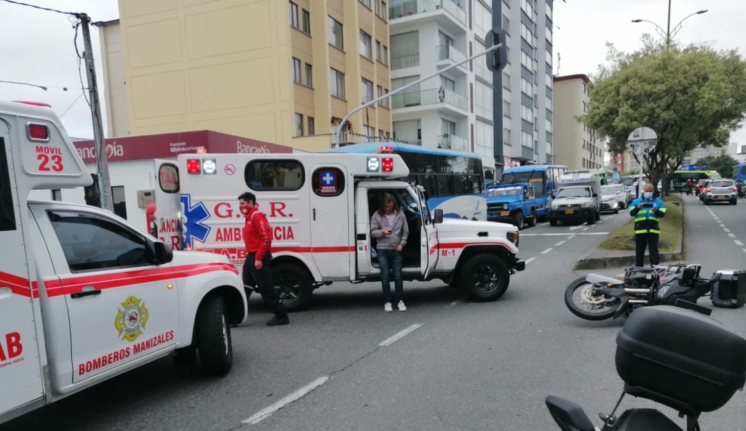 Accidente en la Avenida Santander