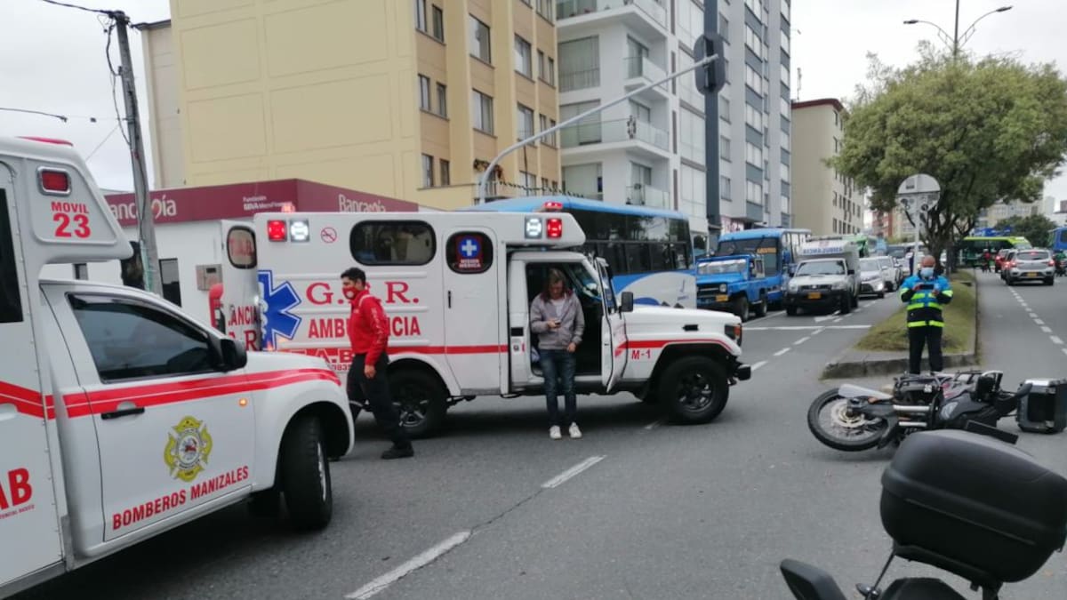 Accidente de motos dejó menor de edad herido