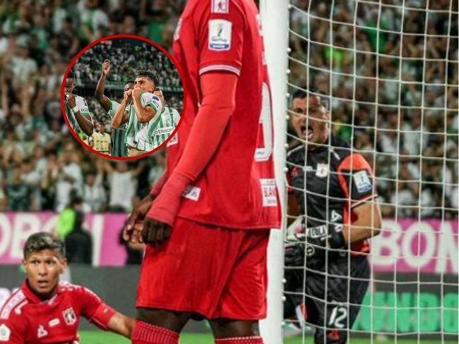 Jorge Soto se lamenta tras el gol olímpico recibido de parte de Juan Manuel Rengifo / Colprensa.