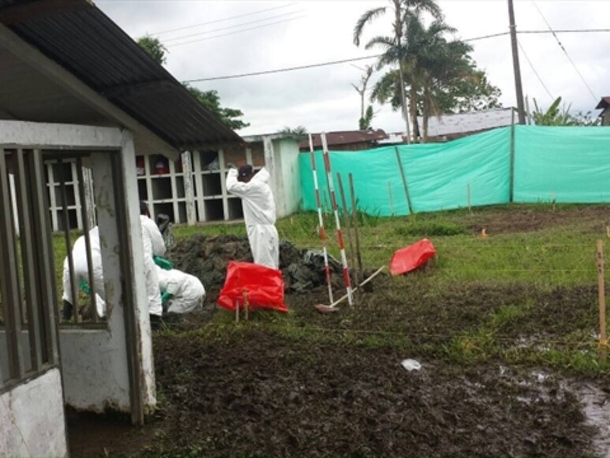 Van 20 cuerpos exhumados en Nariño