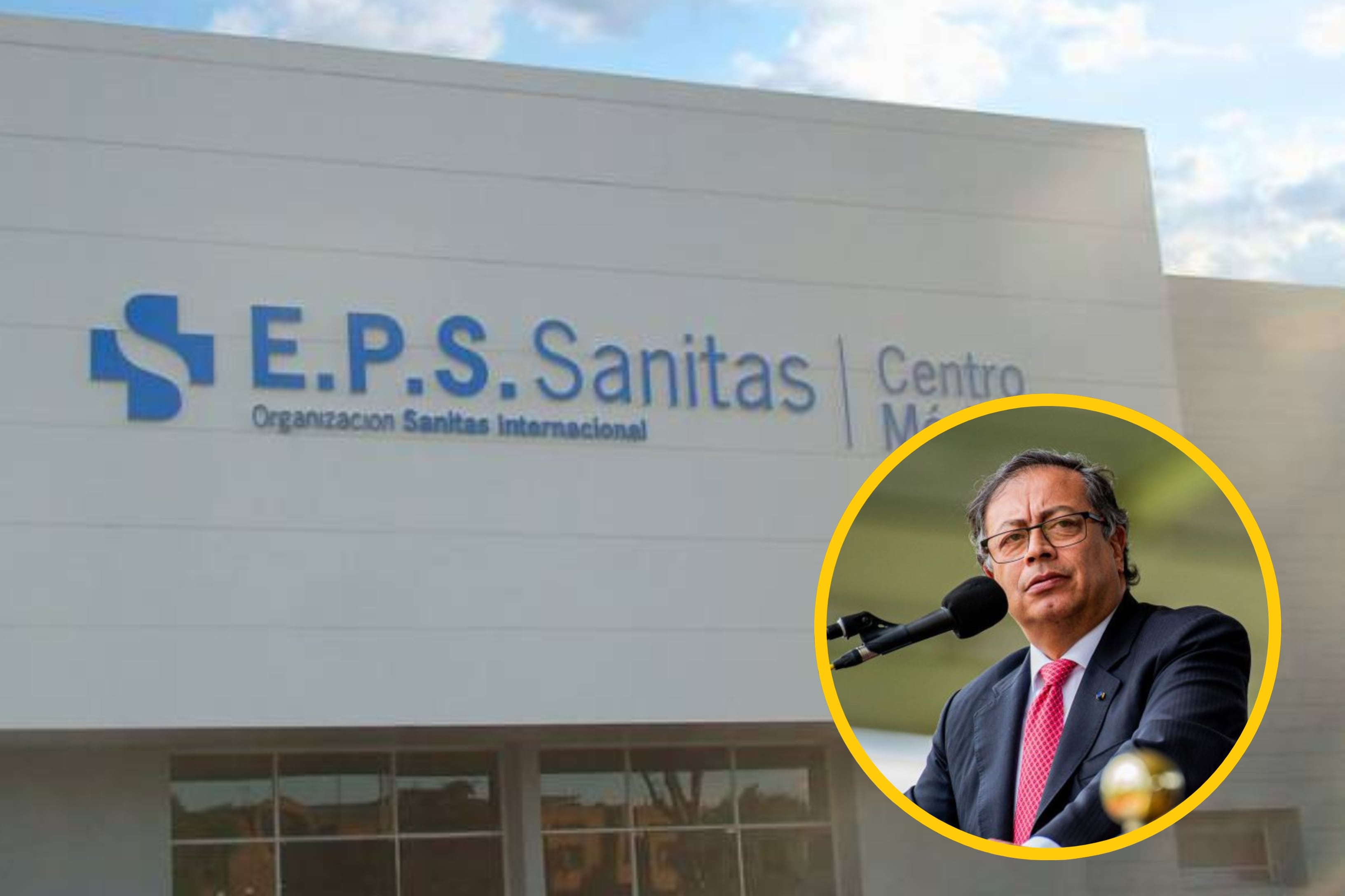 Gustavo Petro y Sanitas.