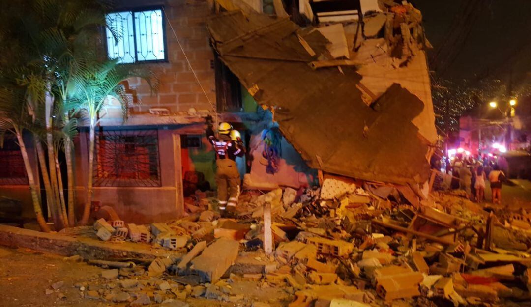 Desplome de vivienda. 