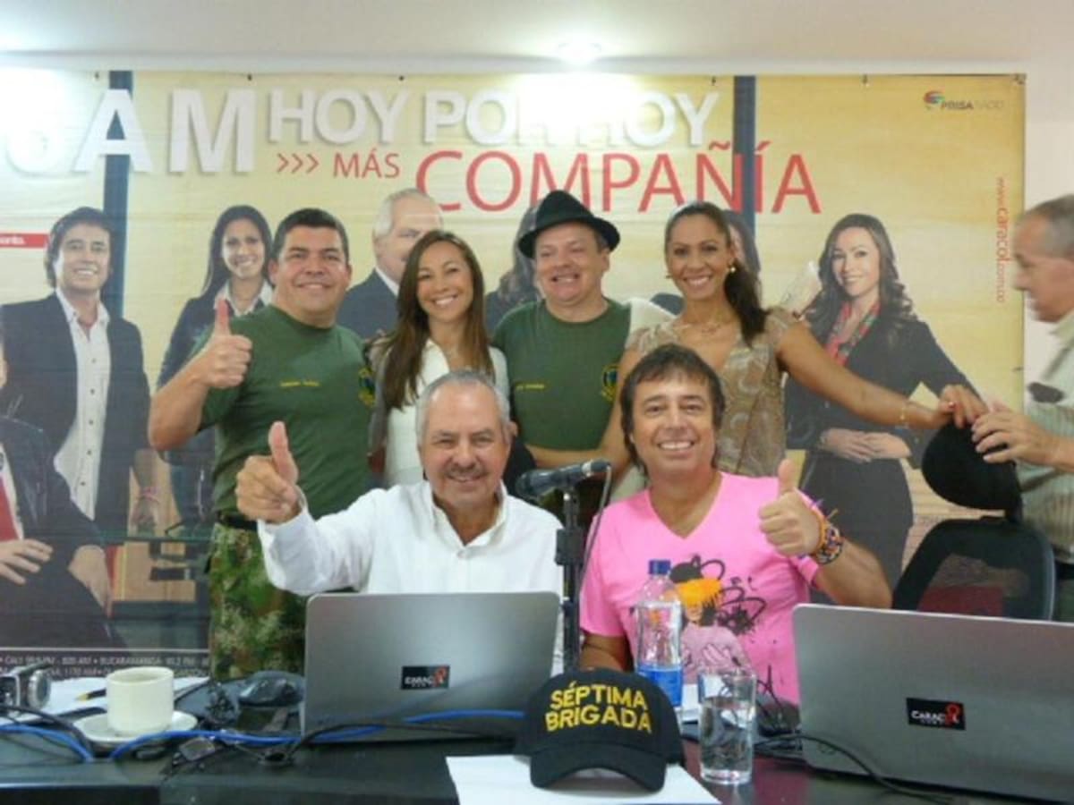 Darío Arizmendi y su equipo en la emisión del espacio de mayor audiencia de la radio en América Latina.