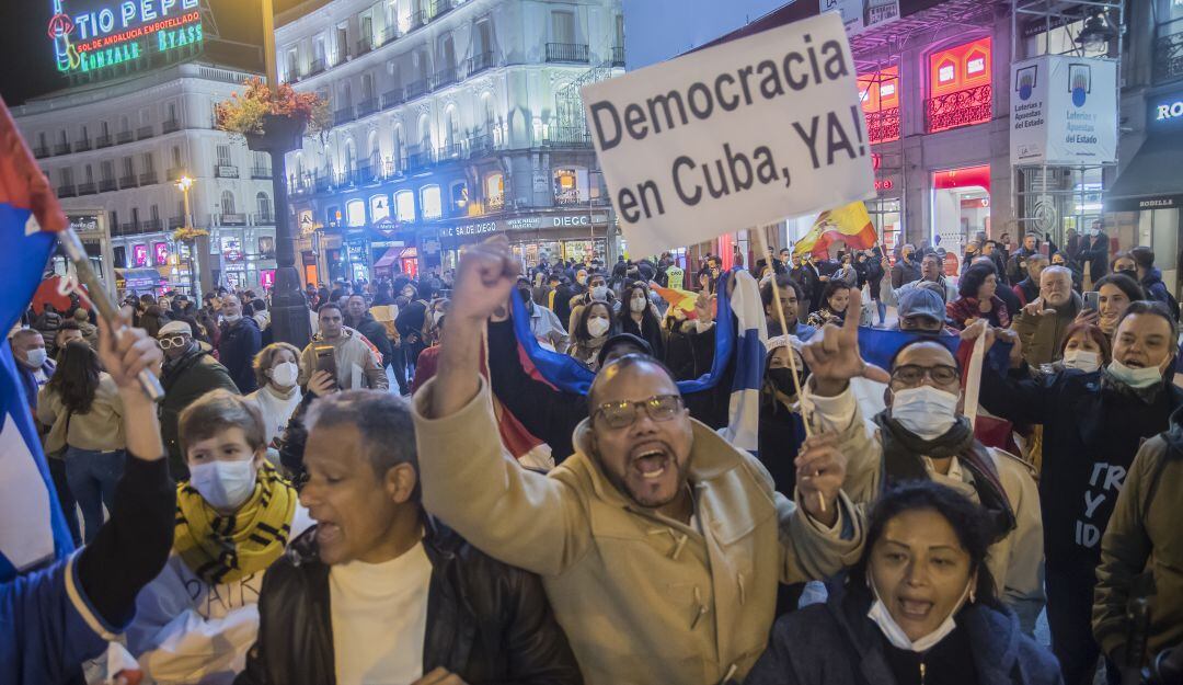 Manifestaciones a favor de Cuba