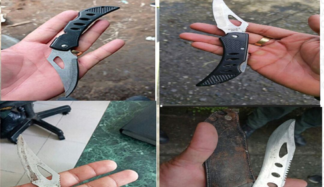 Armas incautadas en Caldas