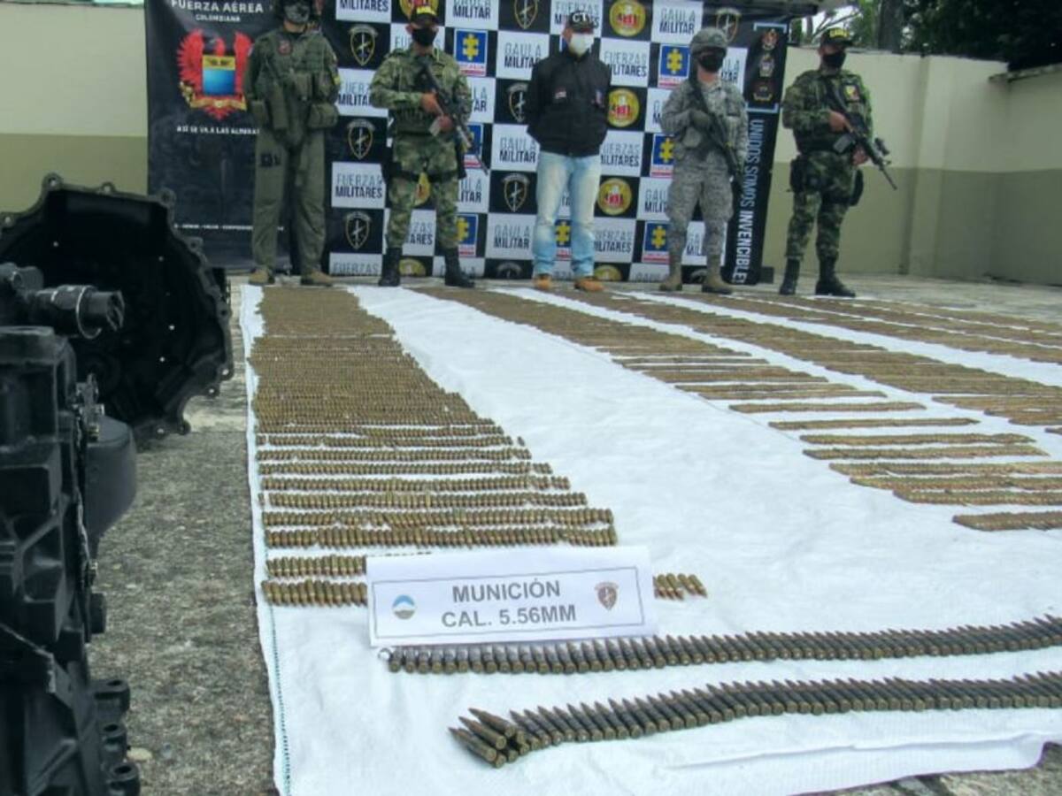 Incautan más de 300 kilos en material de guerra en el Tolima