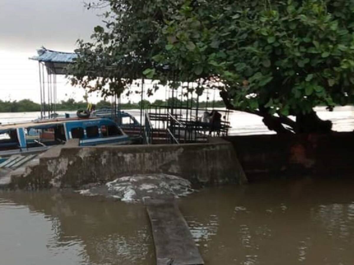 Inundaciones en el sur de Bolívar por creciente del río Magdalena