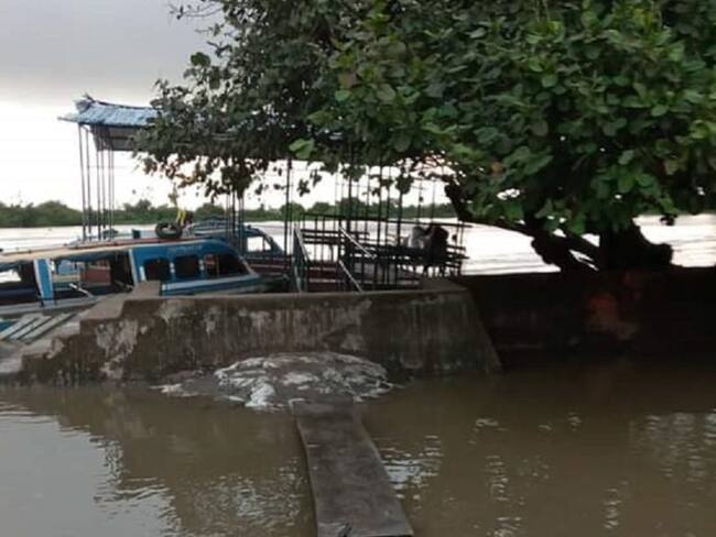 Inundaciones en el sur de Bolívar por creciente del río Magdalena